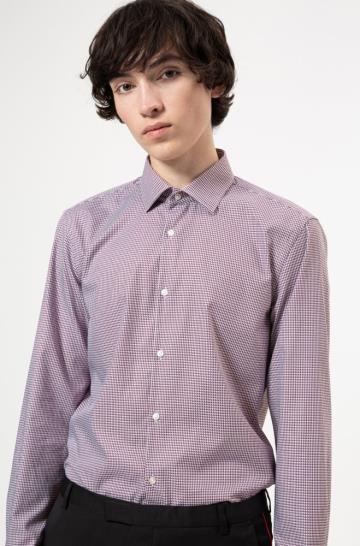 Koszula HUGO Slim Fit Patterned Męskie (Pl39561)